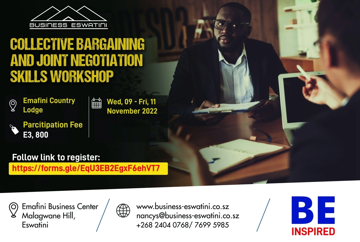 Professional negotiation workshop session